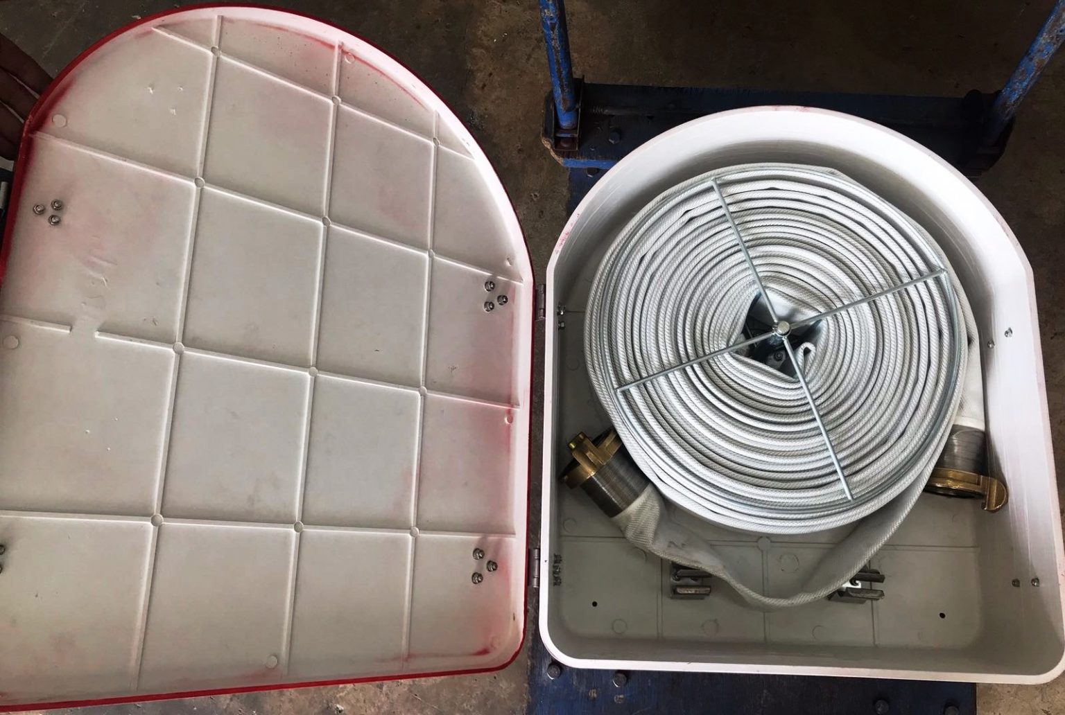 Fire Hose Box with Reel – Cure Well Marine